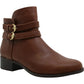 Charter Club Womens Jaimee Closed Toe Ankle Fashion Boots, Cognac, Size 6