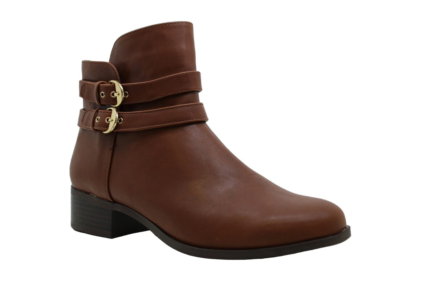 Charter Club Womens Jaimee Closed Toe Ankle Fashion Boots, Cognac, Size 6