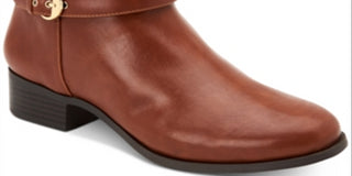 Charter Club Womens Jaimee Closed Toe Ankle Fashion Boots, Cognac, Size 6
