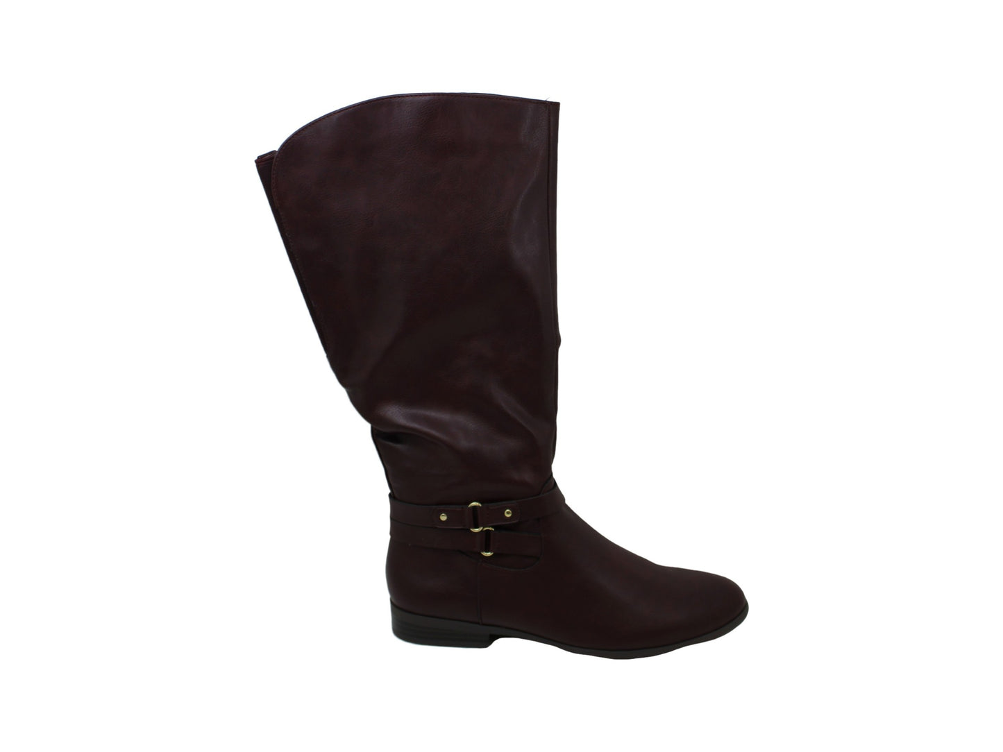 Style & Co. Womens Kindell Leather Closed Toe Mid-Calf Cold Weather Boots Wine Red Size 6