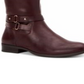 Style & Co. Womens Kindell Leather Closed Toe Mid-Calf Cold Weather Boots Wine Red Size 6