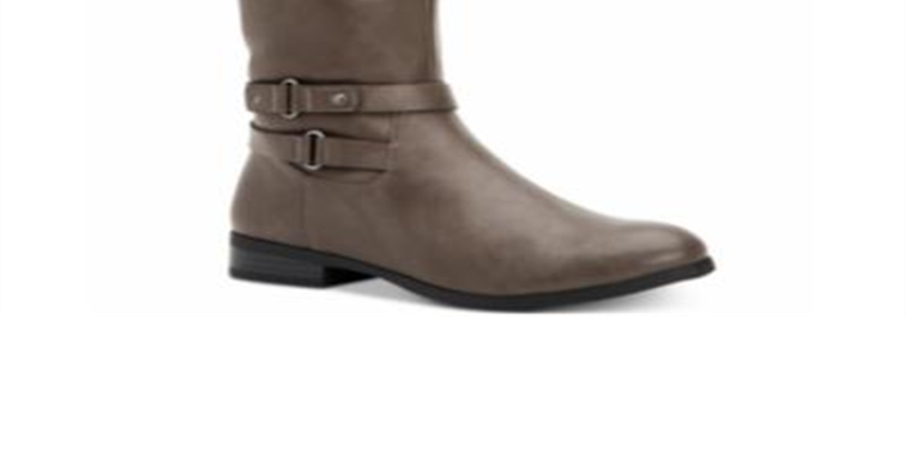 Style & Co. Womens Kindell Closed Toe Mid-Calf Fashion, Dark Grey, Size 6