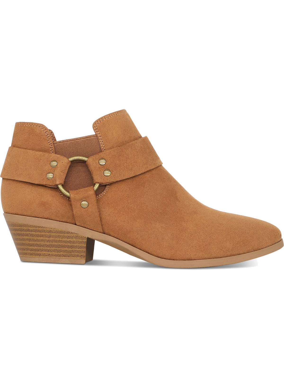 Style & Co. Women's Winnde Harness Booties Ankle Boots Brown Size 6M