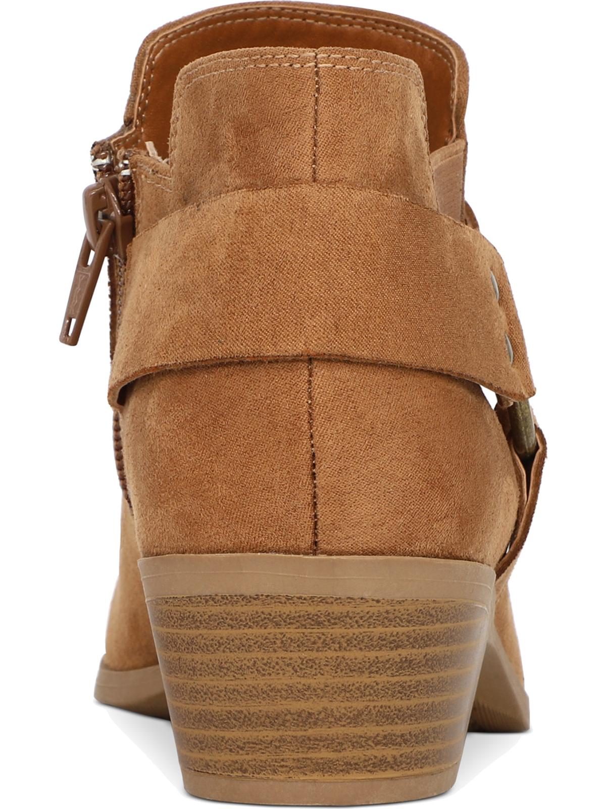 Style & Co. Women's Winnde Harness Booties Ankle Boots Brown Size 6M