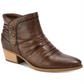 Baretraps Women's Bethany Ankle Almond Toe Booties Brown  Size 6,