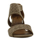 Style & Co Women's Hortensia Faux Suede Perforated Heel Sandals Brown Size 6.5