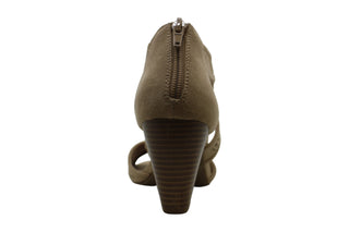 Style & Co Women's Hortensia Faux Suede Perforated Heel Sandals Brown Size 6.5