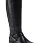 Baretraps Womens Abram WC Faux Leather Wide Calf Riding Boots Black Size 6.5