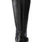 Baretraps Womens Abram WC Faux Leather Wide Calf Riding Boots Black Size 6.5