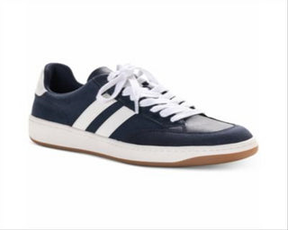 American Rag Women's Shaley Suede Low Top Lace up Fashion Sneakers Navy Size 6.5M