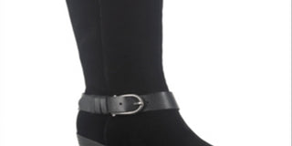 American Rag Womens Tegan Suede Tall Knee-High Boots Black 6.5 Medium