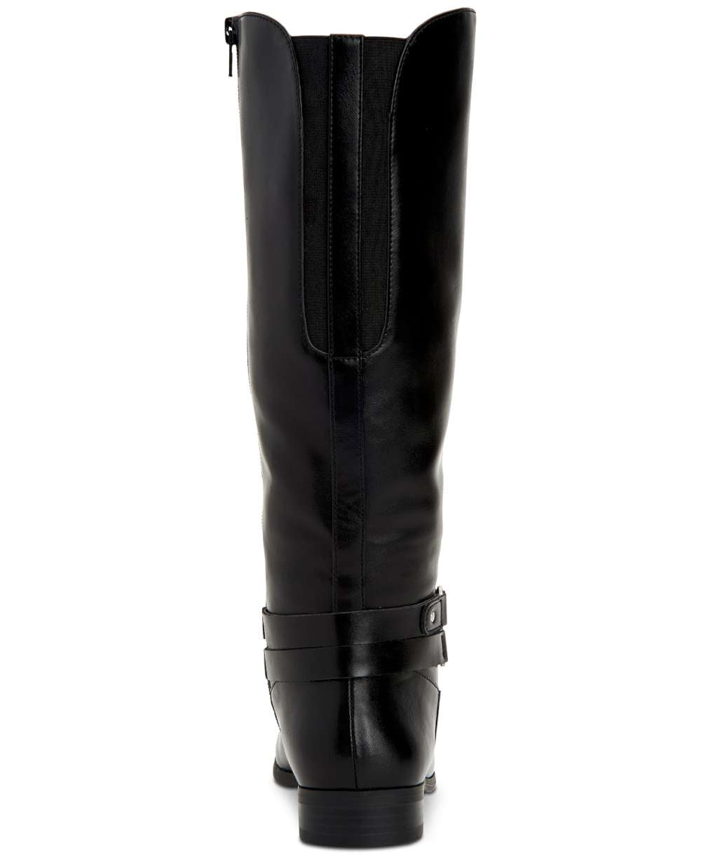 Style & Co Women's Kindell Leather Closed Toe Mid-Calf Fashion Boots Black Size 6M