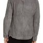 John Varvatos Collection Men's Silky Coat Regular Fit Grey Size XS