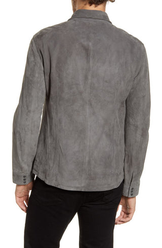 John Varvatos Collection Men's Silky Coat Regular Fit Grey Size XS