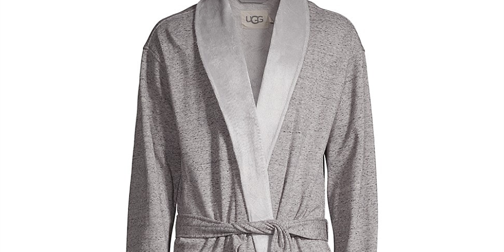 UGG Men's Robinson Robe Silver Size 34X16