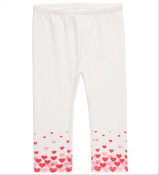 First Impressions Baby Girl's Heart-Print Leggings White Size 24M