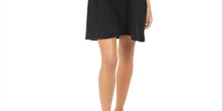 Style & Co Women's Cotton T-Shirt Dress Black Size Petite X-Small