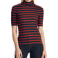 Ralph Lauren Women's Striped Short Sleeve T-Shirt Top Blue Size Petite Large