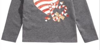 Epic Threads Little Girl's Candy Heart T-Shirt Gray Size -6X
