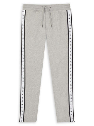 Calvin Klein Men's Logo Stripe Fleece Sweatpants Gray Size 24