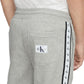 Calvin Klein Men's Logo Stripe Fleece Sweatpants Gray Size 24