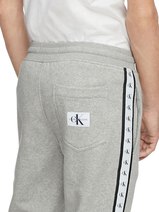Calvin Klein Men's Logo Stripe Fleece Sweatpants Gray Size 24