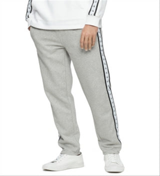 Calvin Klein Men's Logo Stripe Fleece Sweatpants Gray Size 24