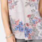 Style & Co Women's Printed Top Gray Size PP