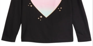 Epic Threads Little Girl's Ombre Heart T-Shirt Black Size 6