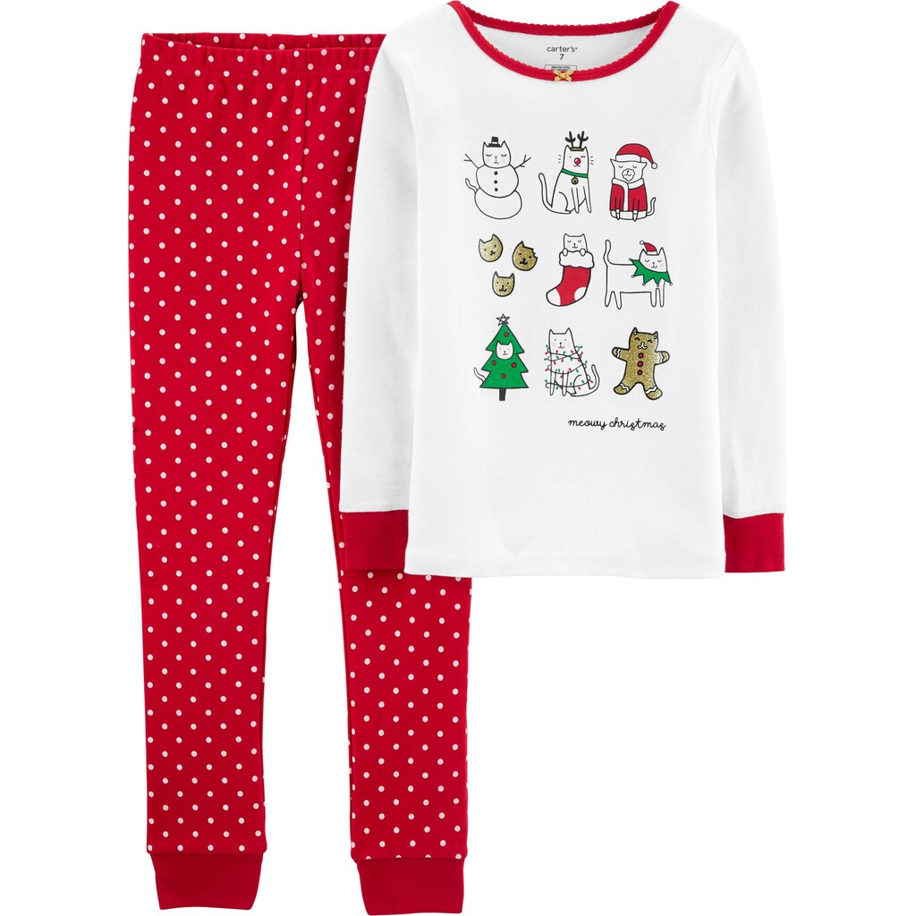 Carter's Little & Big Girl's 2 Pc Cotton Unicorn Pajamas Set Green Size 5