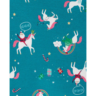 Carter's Little & Big Girl's 2 Pc Cotton Unicorn Pajamas Set Green Size 5