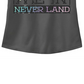 Licensed Character Juniors Tinkerbell Meet Me in Neverland Racerback Tank Gray Size Small