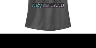 Licensed Character Juniors Tinkerbell Meet Me in Neverland Racerback Tank Gray Size Small