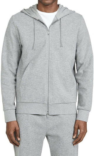 Theory Men's Mattis Slim Fit Zip Hoodie Grey Size Large