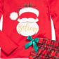 Max & Olivia Big Girl's 2 Pc Believe Santa Pajama Set Red Size M