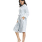 INK+IVY Women's Embossed Plush Robe White Size Large