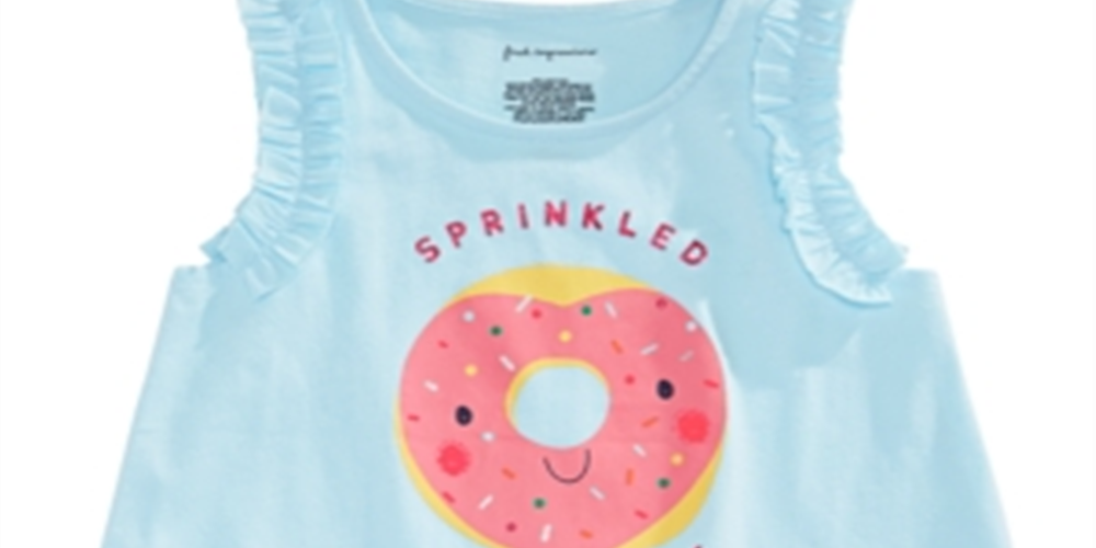 First Impressions Baby Girl's Donut Graphic Top Blue Size -2T