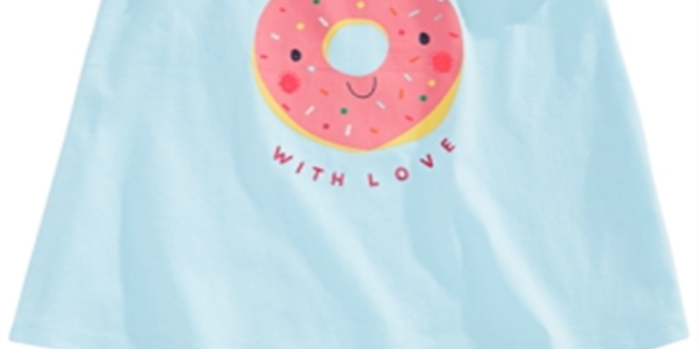 First Impressions Baby Girl's Donut Graphic Top Blue Size -2T