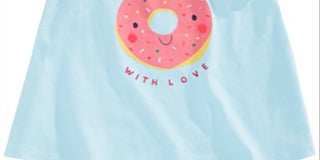 First Impressions Baby Girl's Donut Graphic Top Blue Size -2T