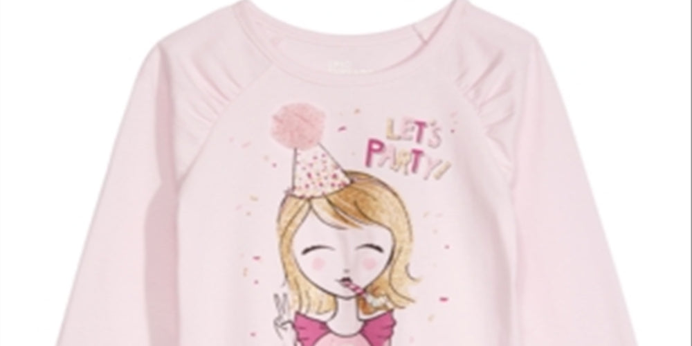 Epic Threads Little Girl's Let's Party T-Shirt Pink Size 6
