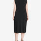 Jessica Howard Women's Embroidered Sequined Sleeveless Jewel Neck Below the Knee Sheath Formal Dress Black Size 14W
