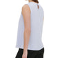 Calvin Klein Women's Pleated Sleeveless Blouse Green Size M