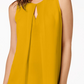 Bar III Women's  Keyhole Top Yellow Size Medium