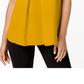 Bar III Women's  Keyhole Top Yellow Size Medium