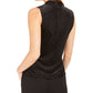 Calvin Klein Women's Sleeveless Tank Formal Top Black Size Petite Medium
