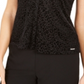 Calvin Klein Women's Sleeveless Tank Formal Top Black Size Petite Medium