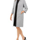Le Suit Women's Suit Tweed Topper Dress Black Size 8