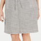 Karen Scott Women's Striped Knee Length a Line Skort Green Size X-Large