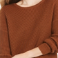 Style & Co Women's Ribbed Drop Shoulder Sweater Brown Size M