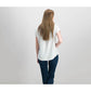 Style & Co Women's Pocketed Heather Short Sleeve V Neck T-Shirt -Gray Size Petite Large